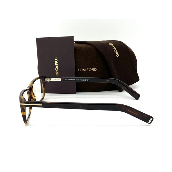 New - Tom Ford FT5663-B 055 Vintage Havana / Blue Block 55mm Eyeglasses TF5663… - Picture 3 of 3